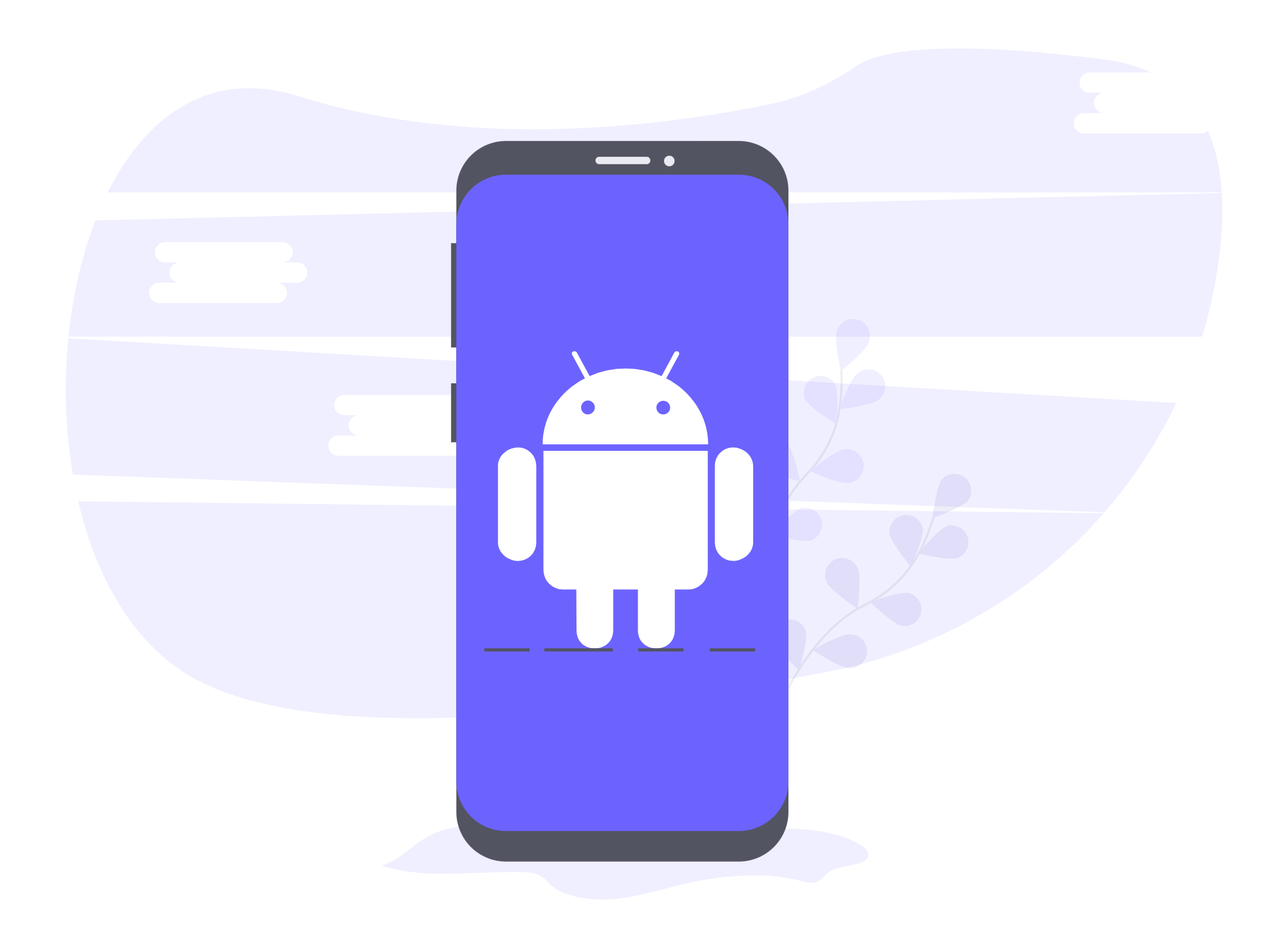 Mobile app development illustration